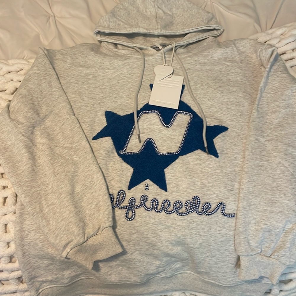 Aelfric Eden Stellaris Embroidered Hoodie, size medium, new with tags!